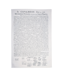 US Declaration of Independence tea towel