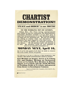 Chartist Demonstration tea towel