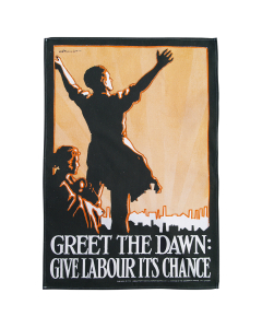 Greet the Dawn Labour tea towel
