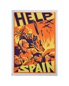 Help Spain! Spanish Civil War tea towel
