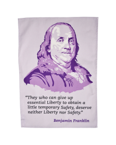 Benjamin Franklin tea towel