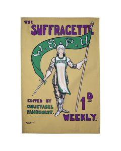 Joan of Arc Suffragette tea towel