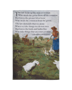Enclosures Rhyme tea towel