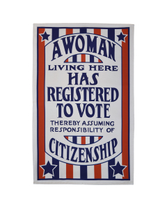 A Woman Registered to Vote Tea Towel