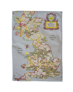Radical Britain Map tea towel