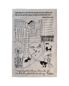 Federico Garcia Lorca tea towel