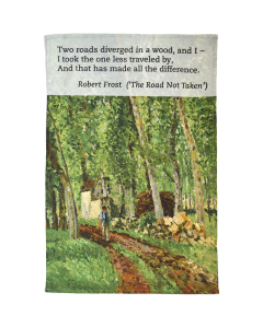 Robert Frost 'The Road Not Taken' tea towel