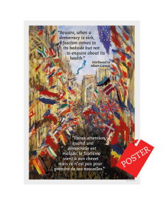 Warning Against Fascism poster