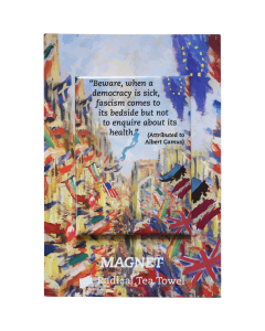 Warning Against Fascism fridge magnet