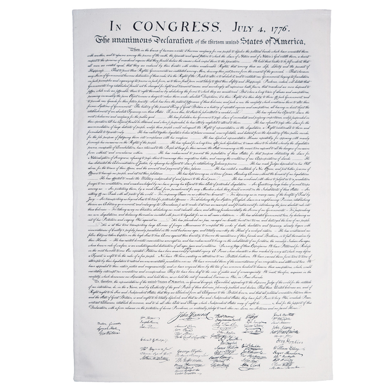 Declaration of Independence tea towel Declaration of Independence tea towel