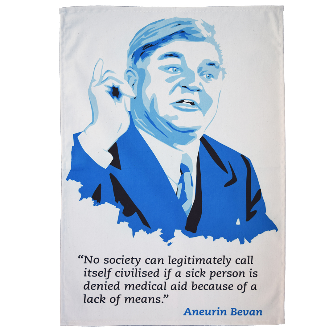 Nye Bevan tea towel