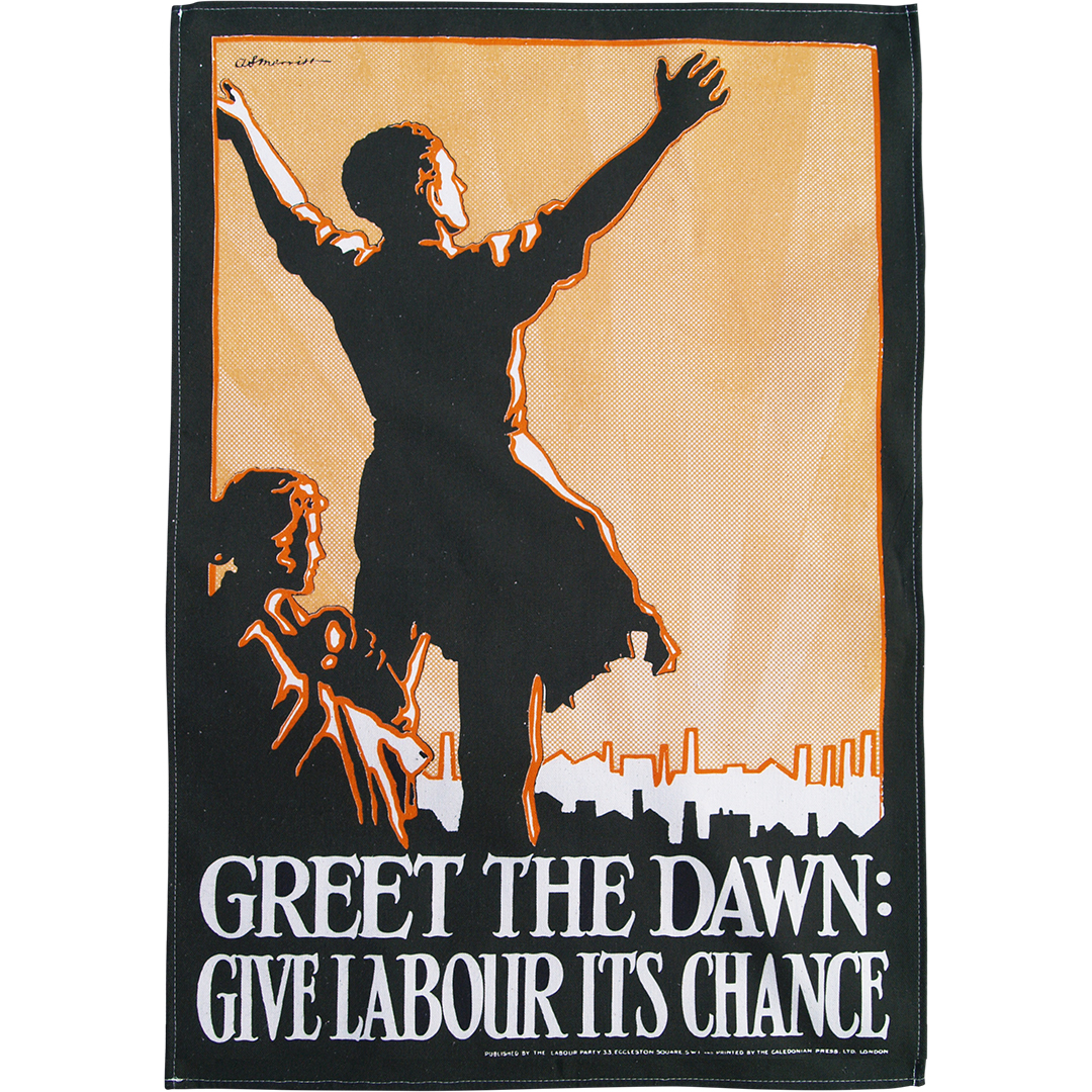 Greet the Dawn tea towel