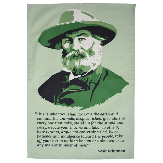 Walt Whitman tea towel