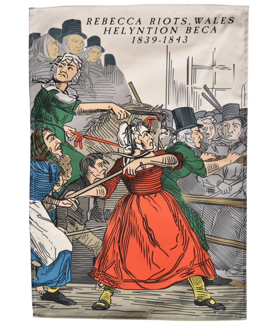 Rebecca Riots tea towel