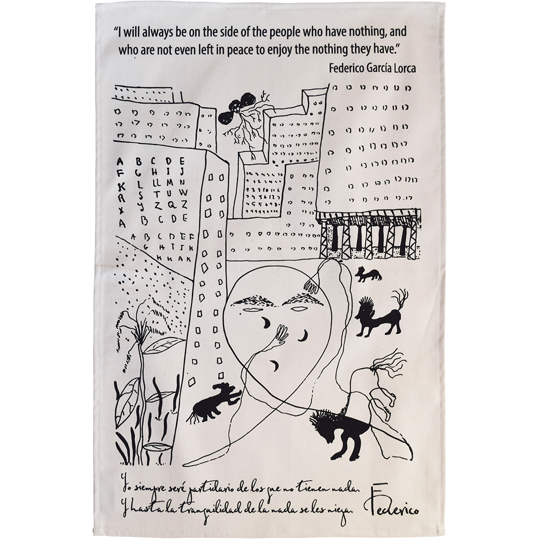 Lorca tea towel