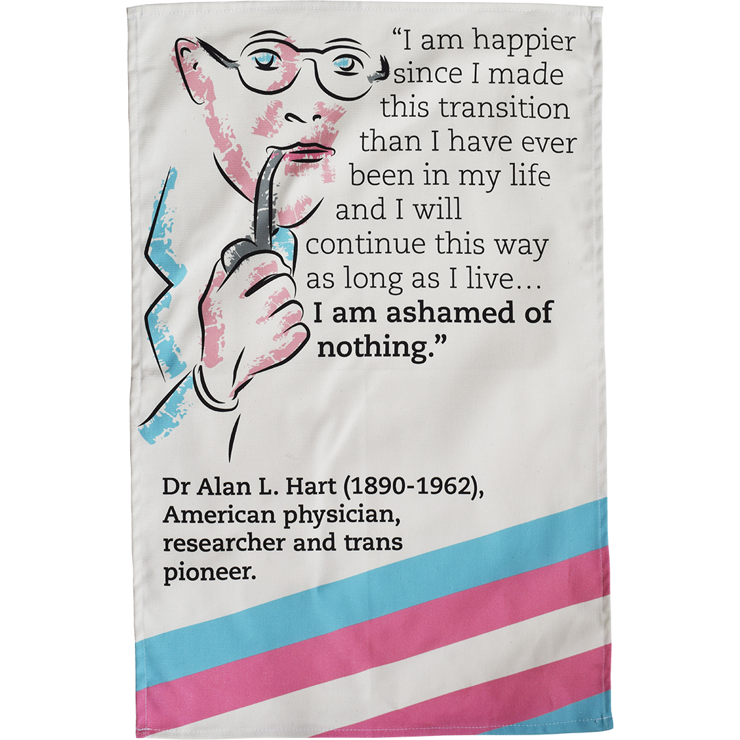 Alan L. Hart tea towel