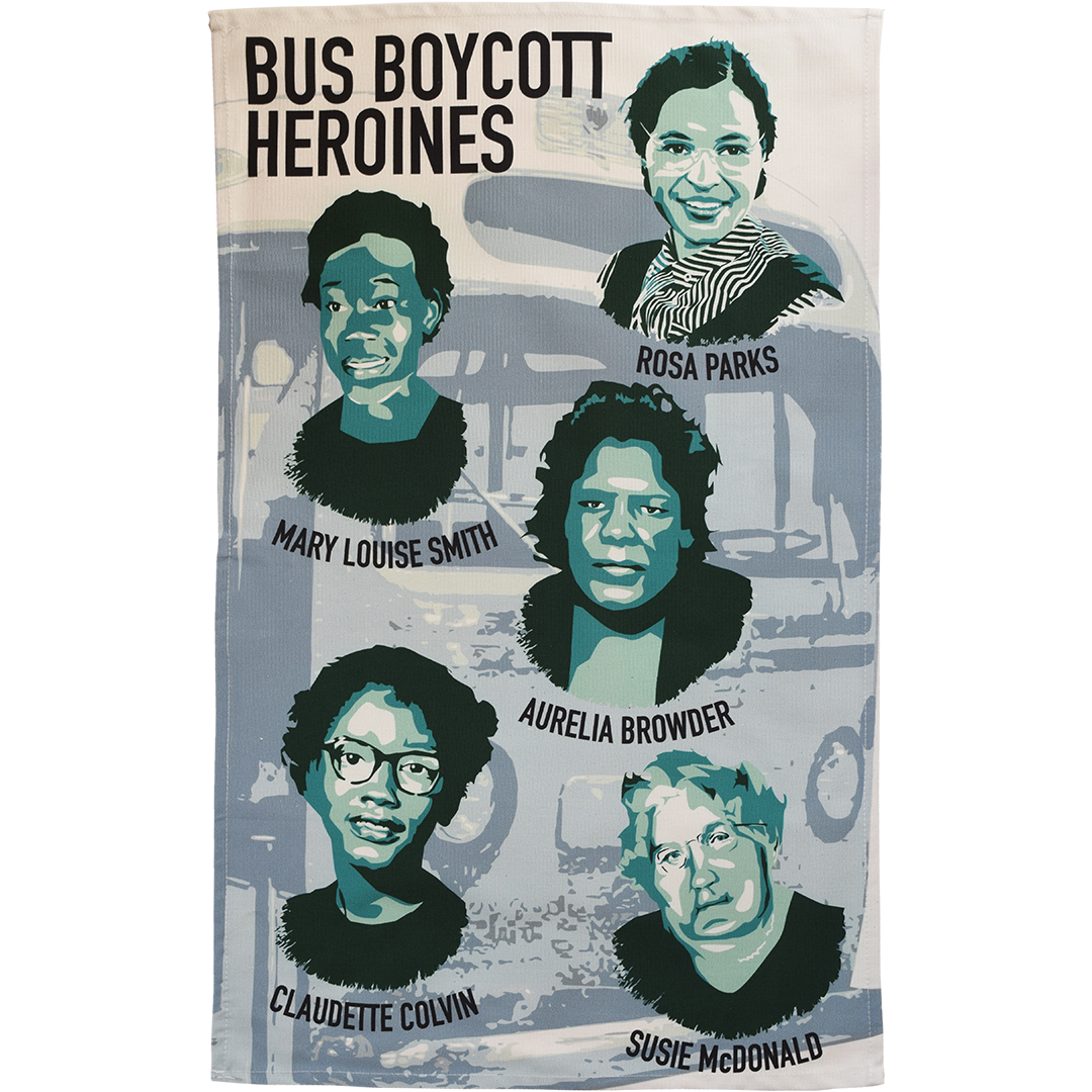Bus Boycott Heroines tea towel Bus Boycott Heroines tea towel