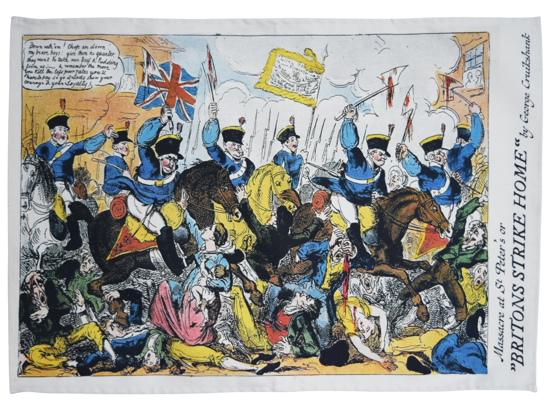 Peterloo tea towel