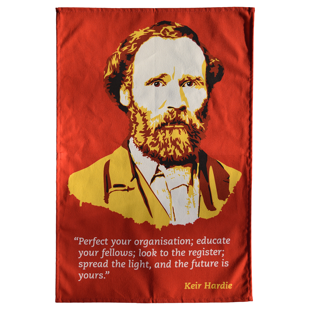 Image of a Keir Hardie tea towel