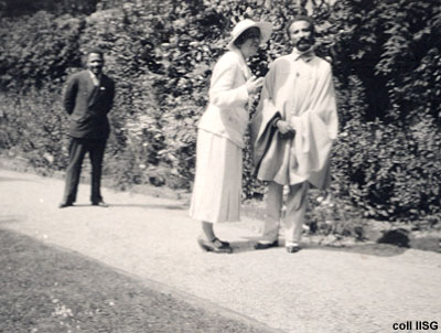 Sylvia Pankhurst with Haile Selassie (undated) Sylvia Pankhurst with Haile Selassie (undated)