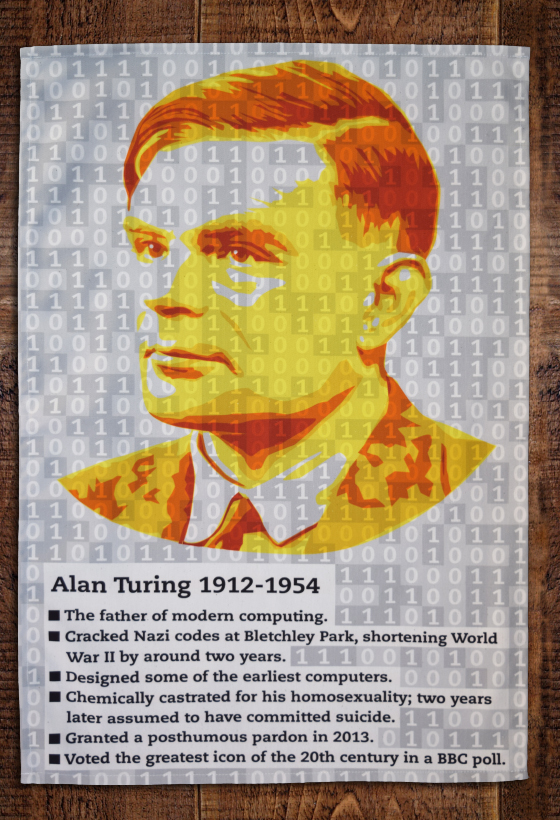 Alan Turing Tea Towel Alan Turing Tea Towel