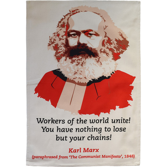 Karl Marx tea towel