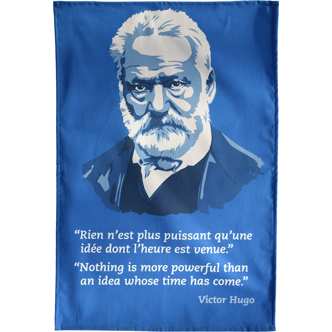 Victor Hugo tea towel