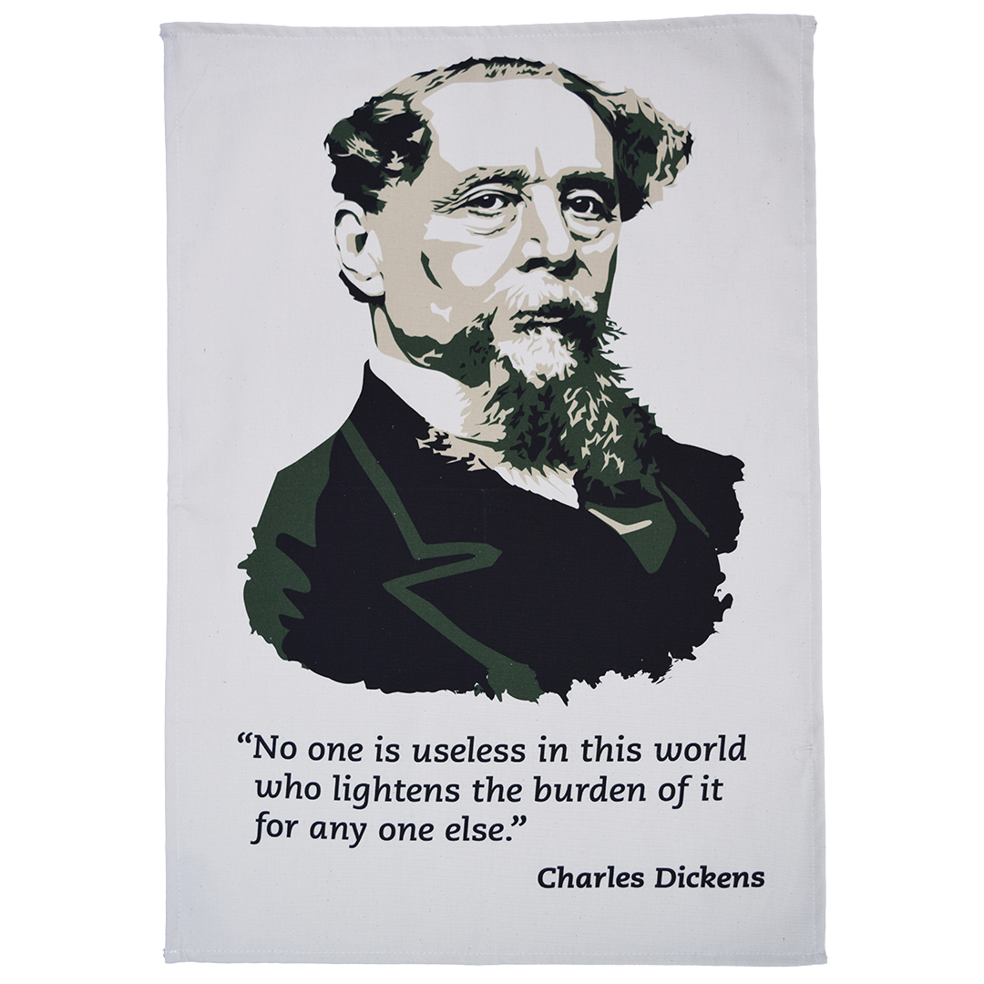 Charles Dickens tea towel