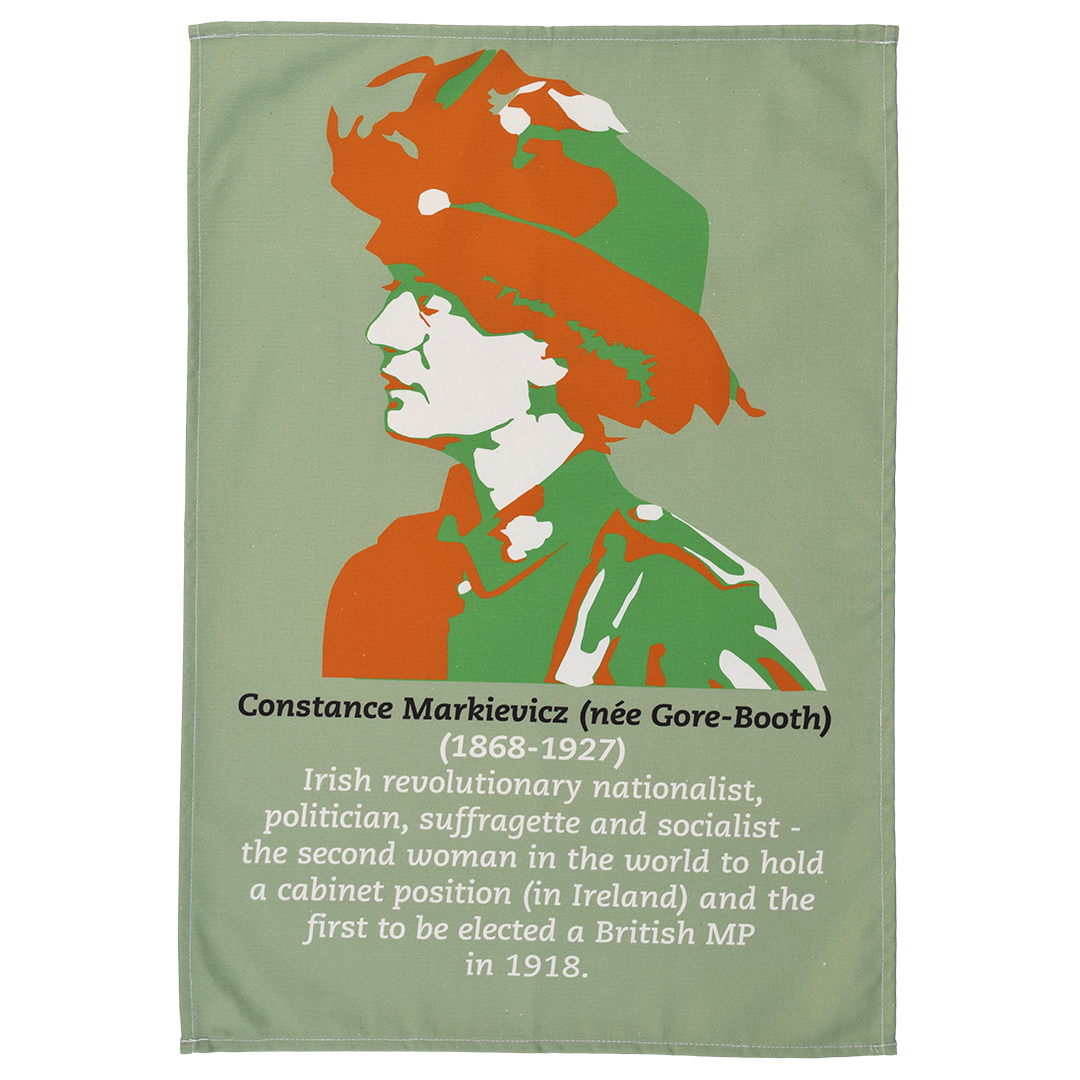 Image of a Constance Markievicz tea towel
