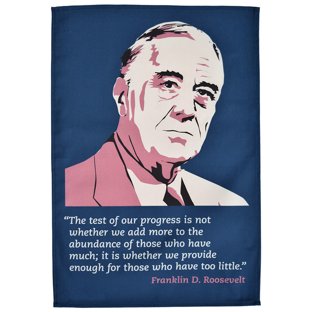 Franklin Delano Roosevelt tea towel