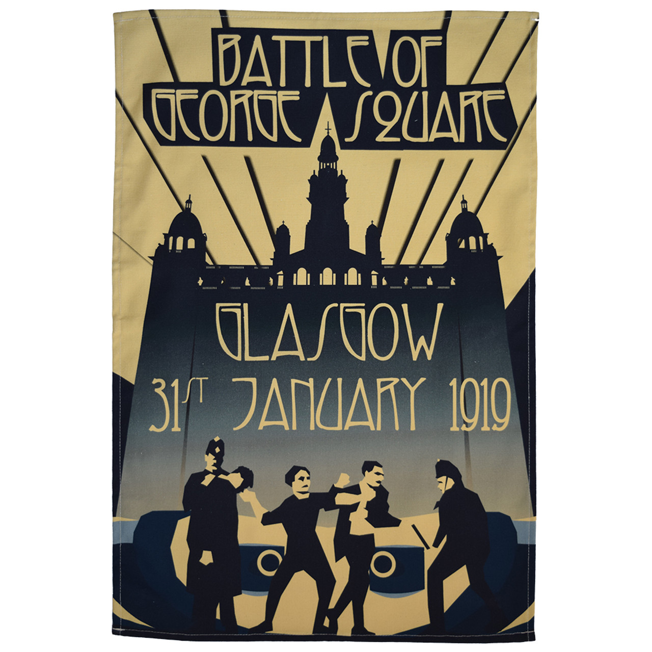 Battle of George Square tea towel