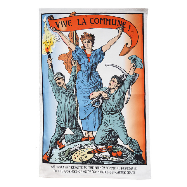 Paris Commune tea towel
