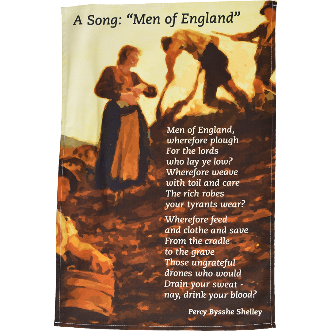 Shelley Men of England tea towel