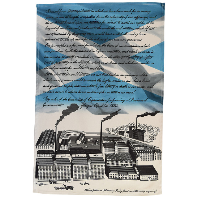 Scottish Radical War Tea Towel