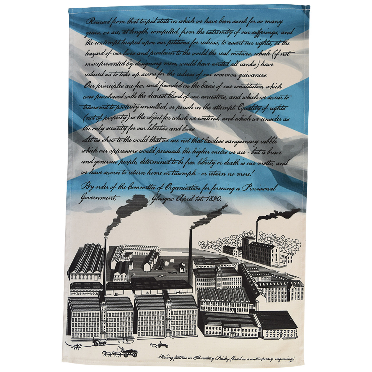 Scottish Radical War tea towel