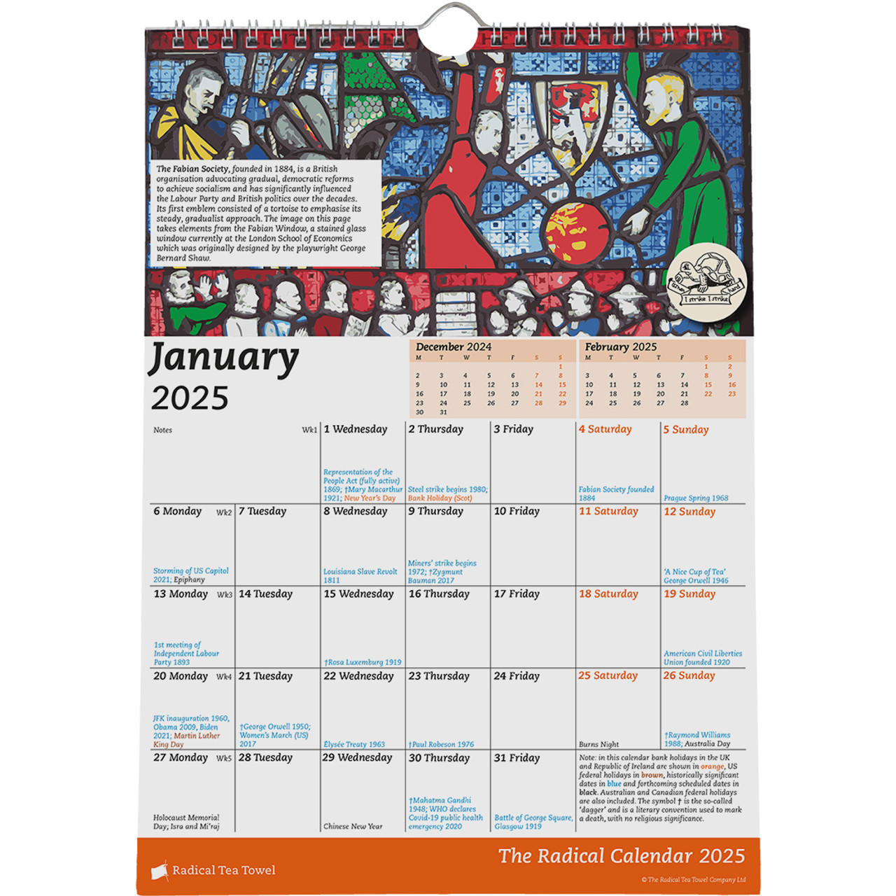 The Radical Calendar 2025