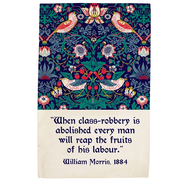 William Morris tea towel