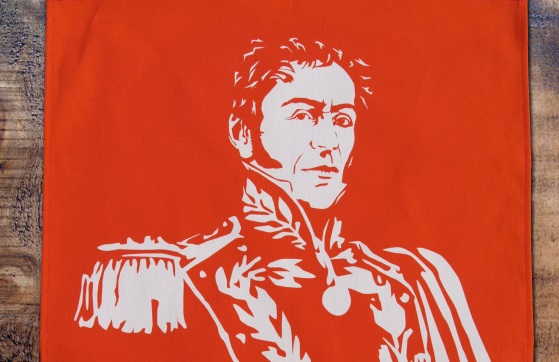 Simon Bolivar tea towel