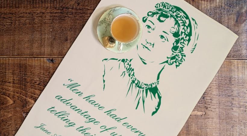 Jane Austen tea towel