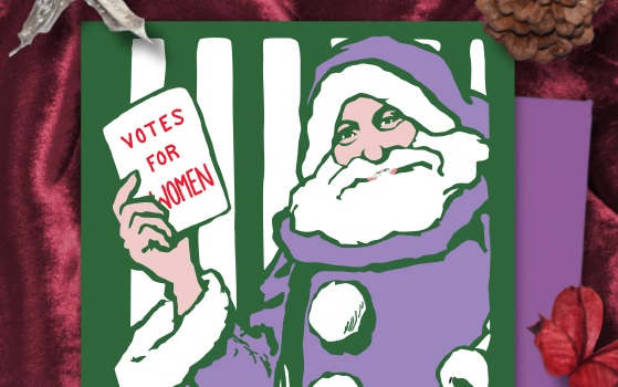 Purple Santa Votes for Women