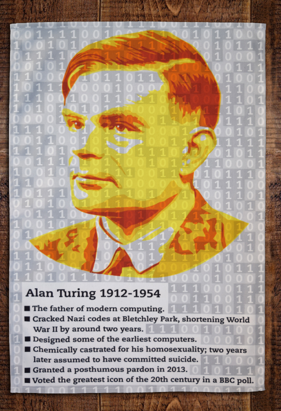 Alan Turing A Hero Betrayed Radical Tea Towel