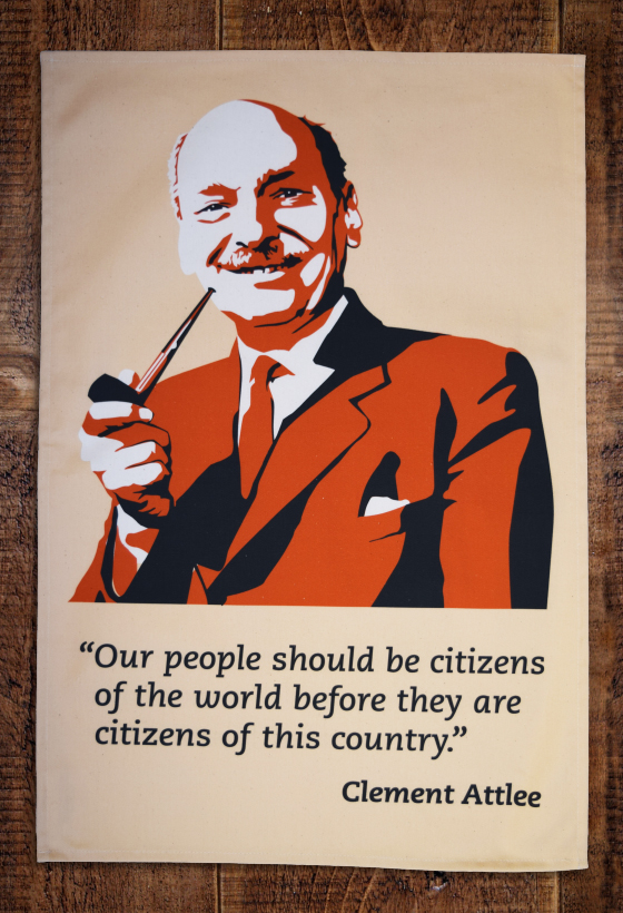 Clement Attlee tea towel