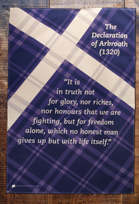 Declaration of Arbroath Tea Towel