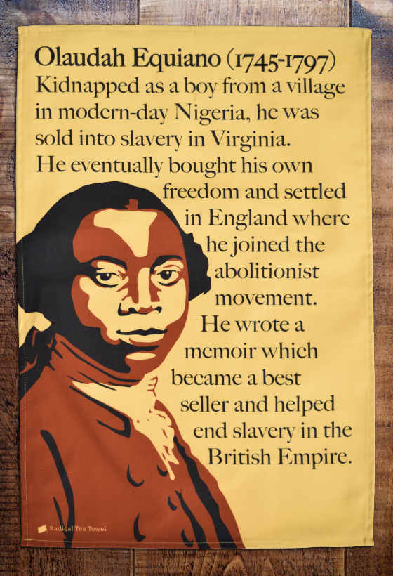 Equiano tea towel